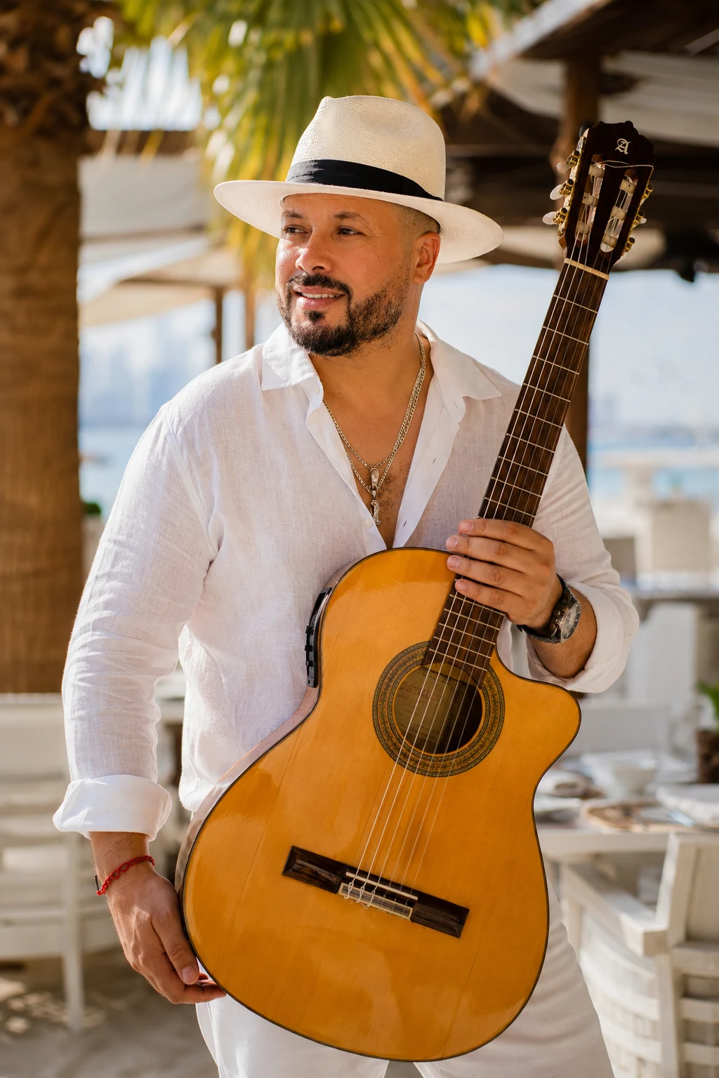 TITO with Spanish guitar at a luxury hospitality venue in Dubai
